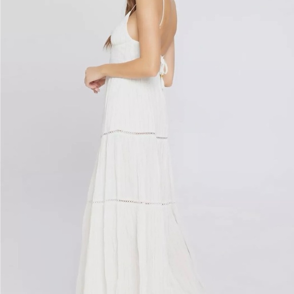 New LSPACE XS white Long Beach coastal maxi strappy dress - Picture 2 of 15